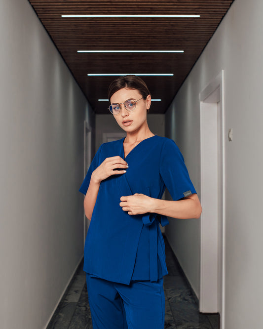 ANAIS bluza medicala royal blue