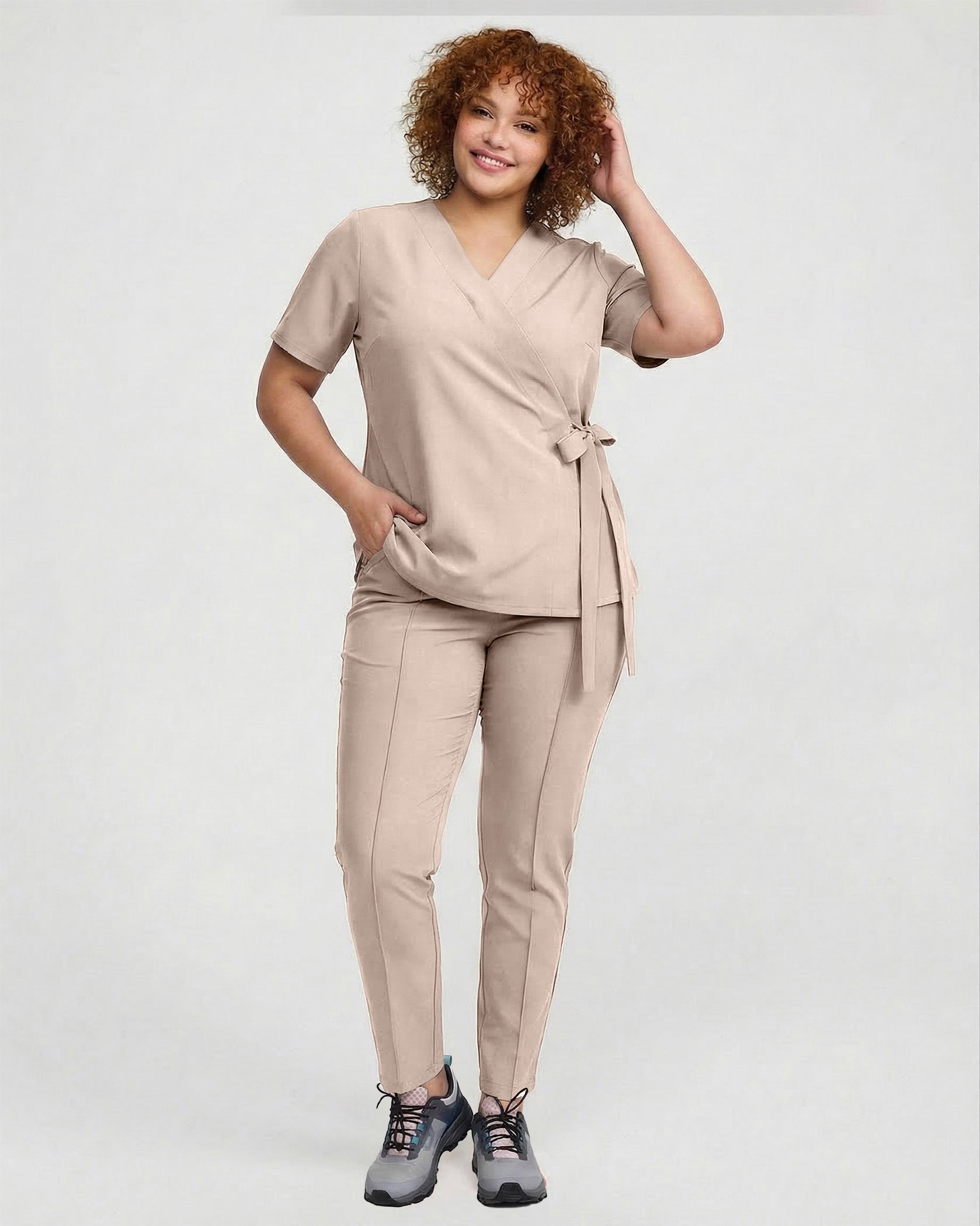 Bluza medicala ANAIS latte - Imagine 6
