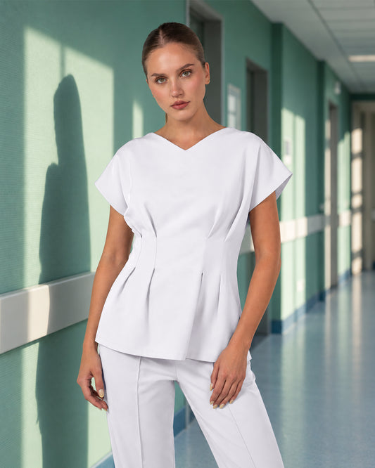 ANORA bluza medicala alb