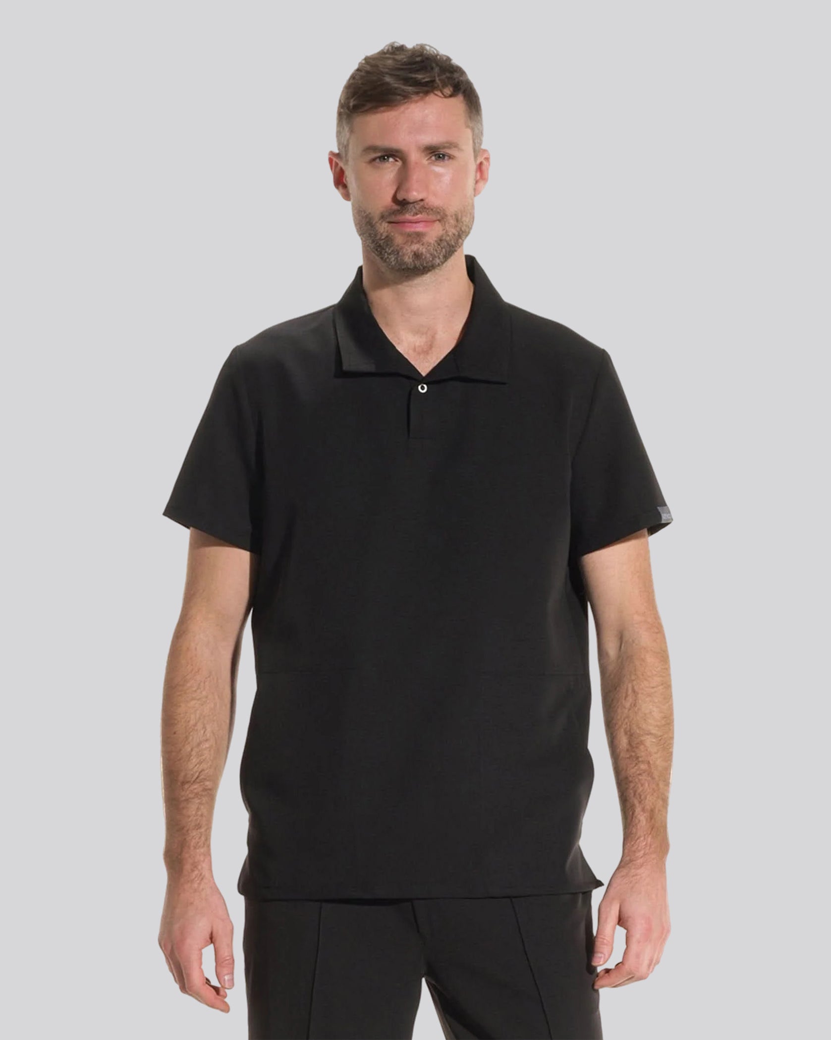 COS bluza medicala neagra - Vedere frontala