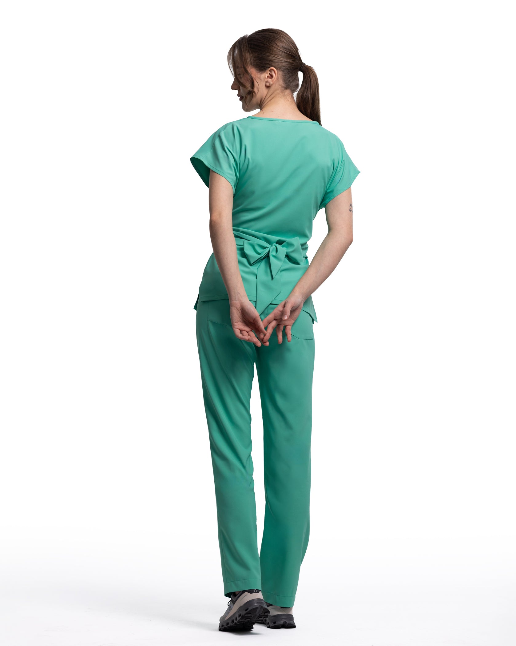 Bluza medicala CELESTE aqua - Imagine 5