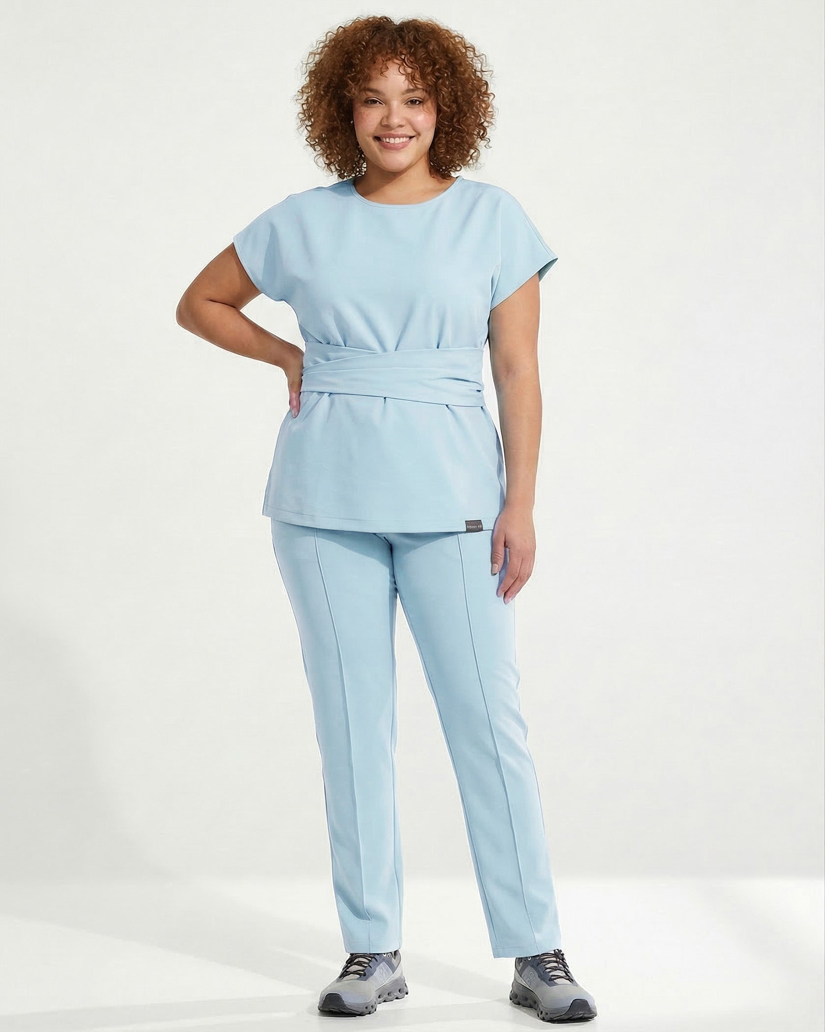 CELESTE Blue Scrub Top - Image 6