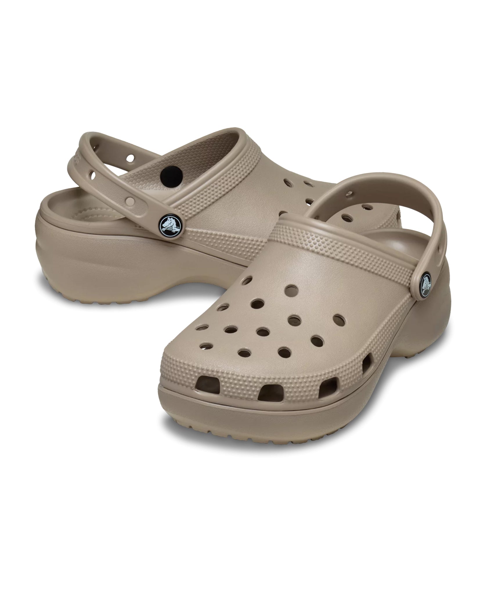 Saboti CROCS CLASSIC PLATFORM Taupe - Imagine 4