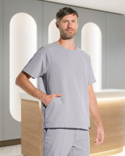 EVER bluza medicala gri