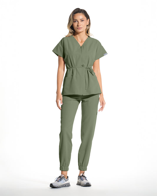 Pantaloni medicali FLEX olive