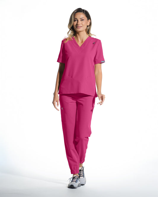 FLEX Magenta Scrub Pants