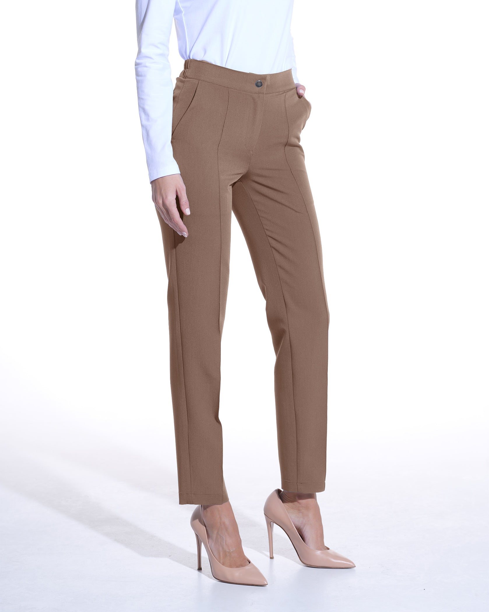 NOVUM pantaloni medicali cappuccino - Imagine 5