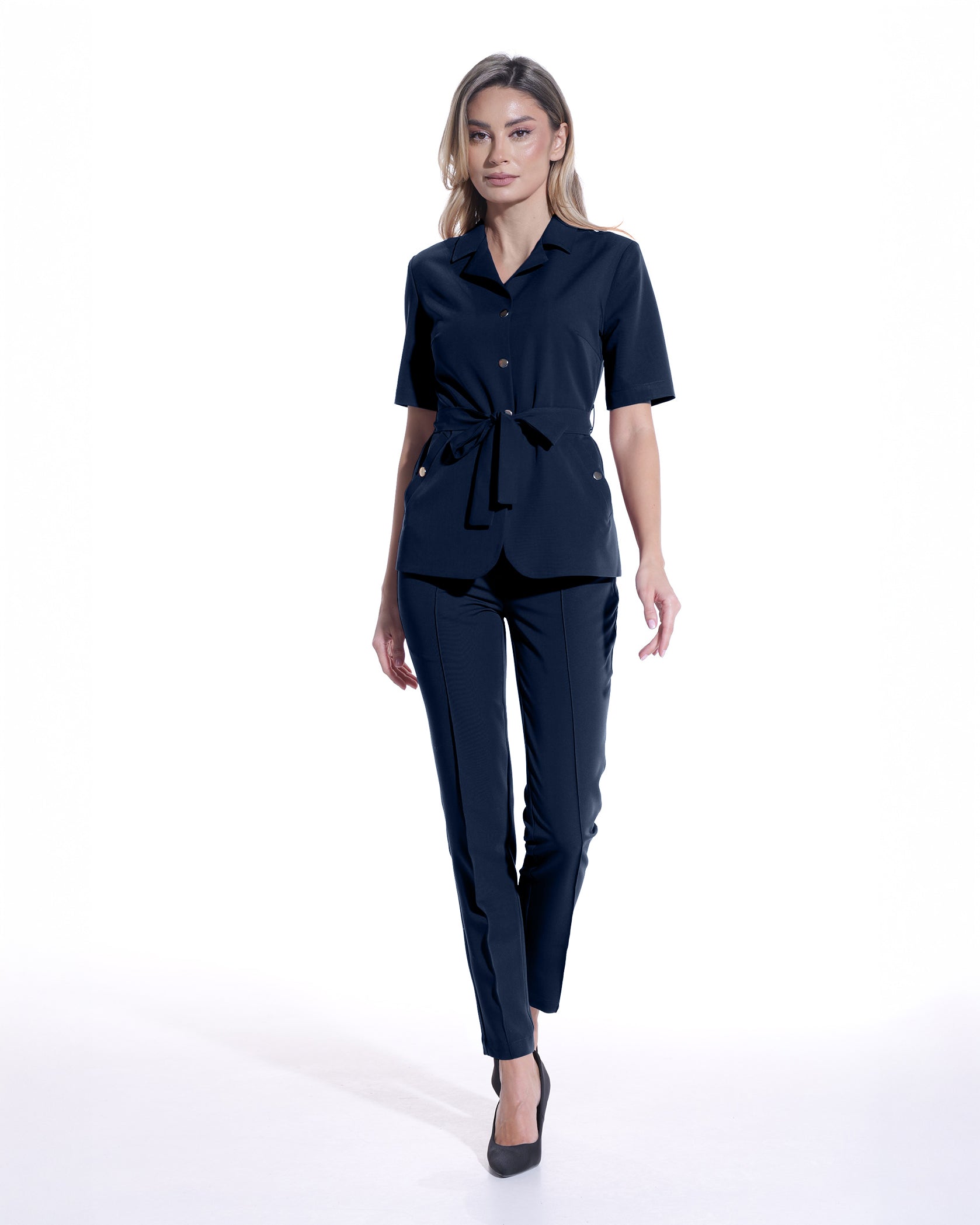 NOVUM pantaloni medicali navy - Vedere frontala