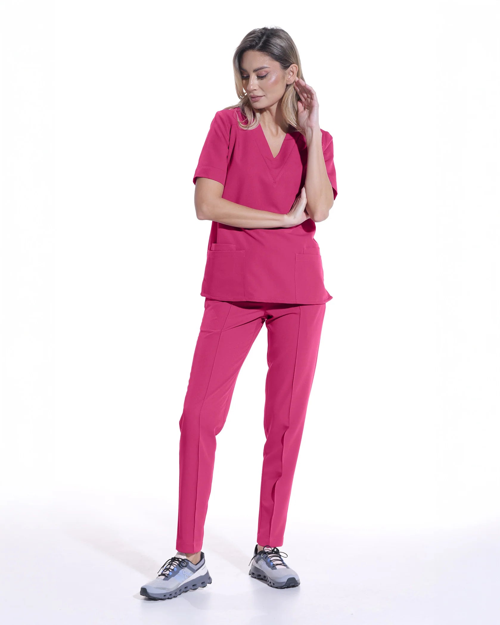 Costum medical CLASIC Magenta - Imagine 4