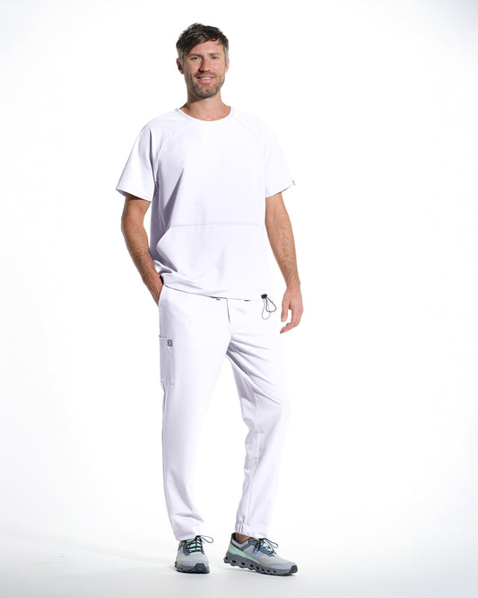 Pantaloni medicali barbati FORM alb