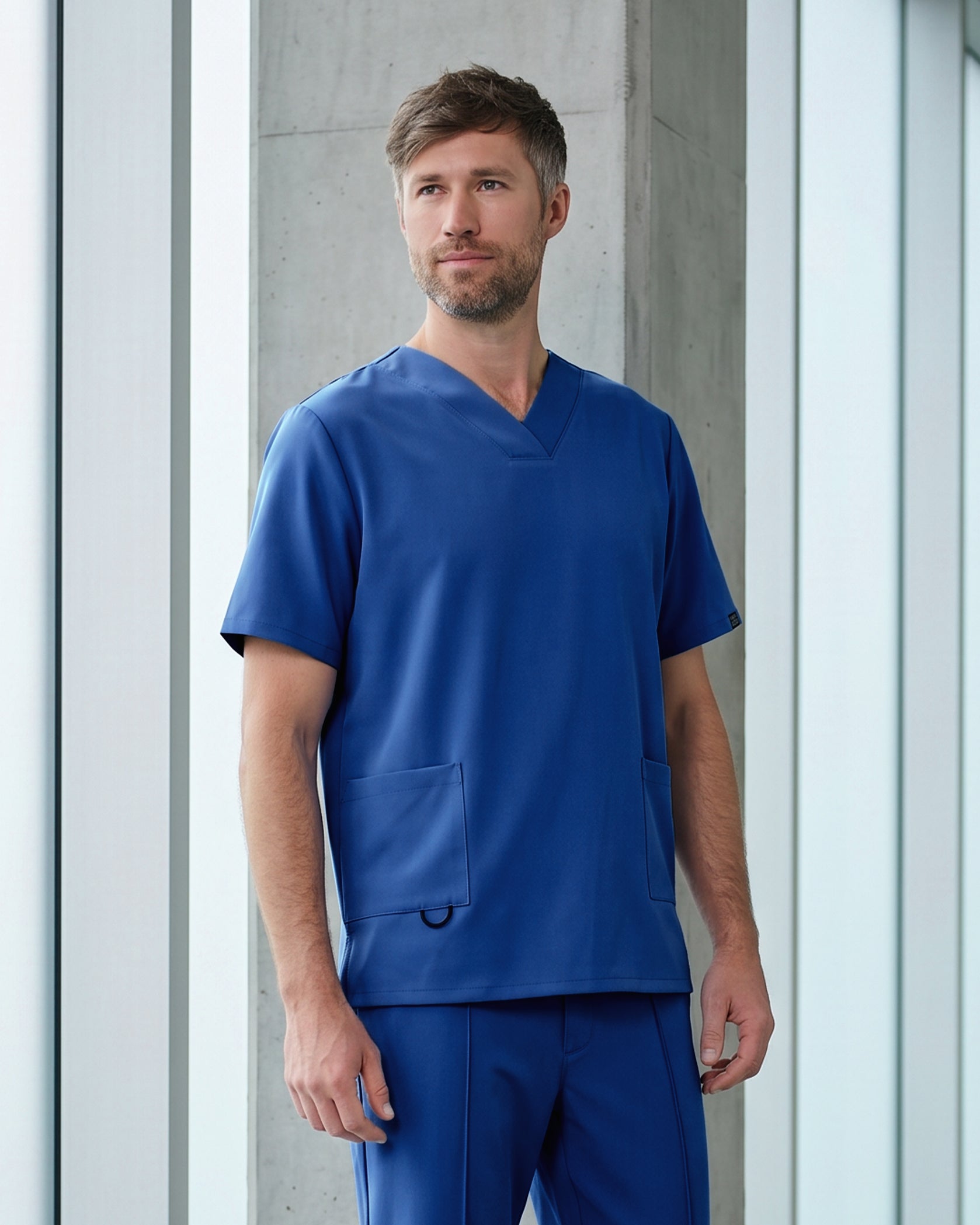 RAND bluza medicala royal blue - Vedere frontala