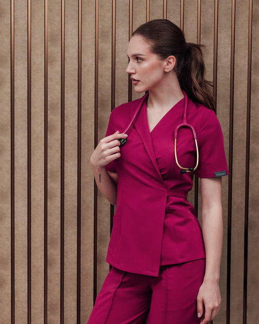 SIENA bluza medicala magenta