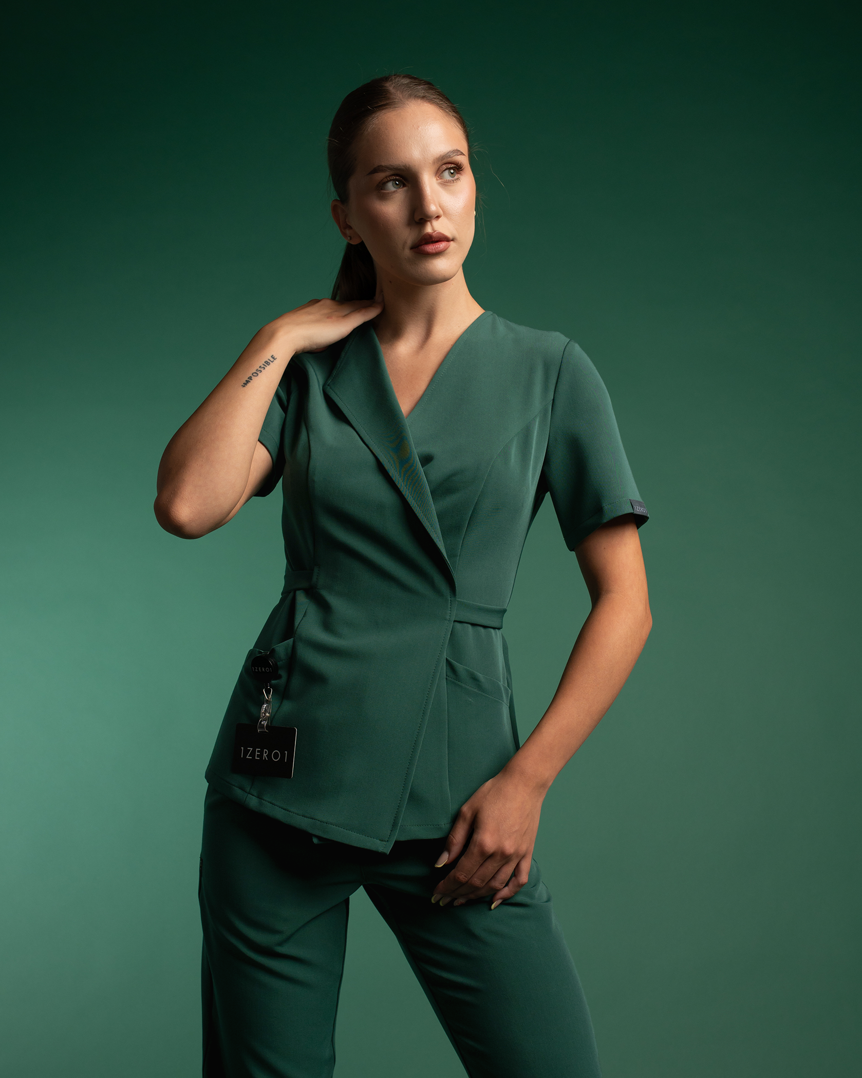 SIENA bluza medicala forest - Imagine 4