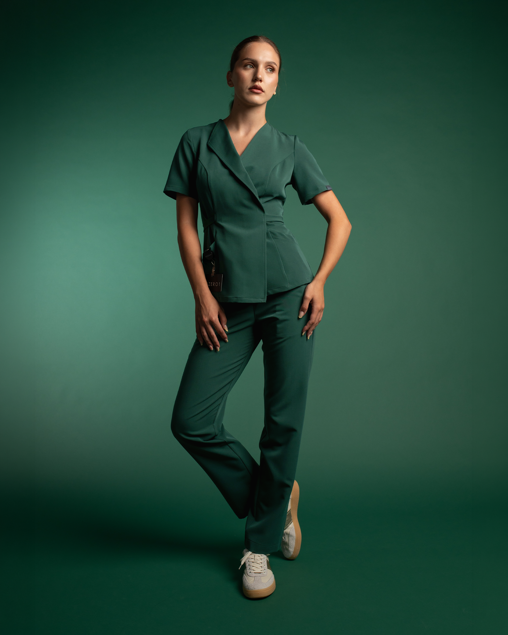 SIENA bluza medicala forest - Imagine 3