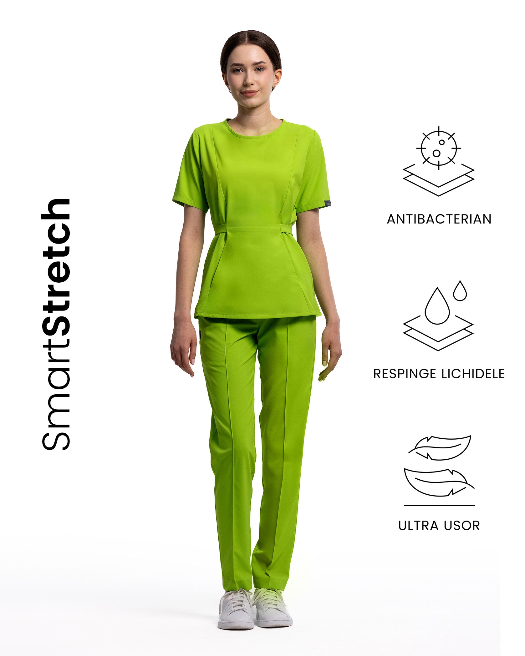 THALYA Kiwi Scrub Top - Image 3