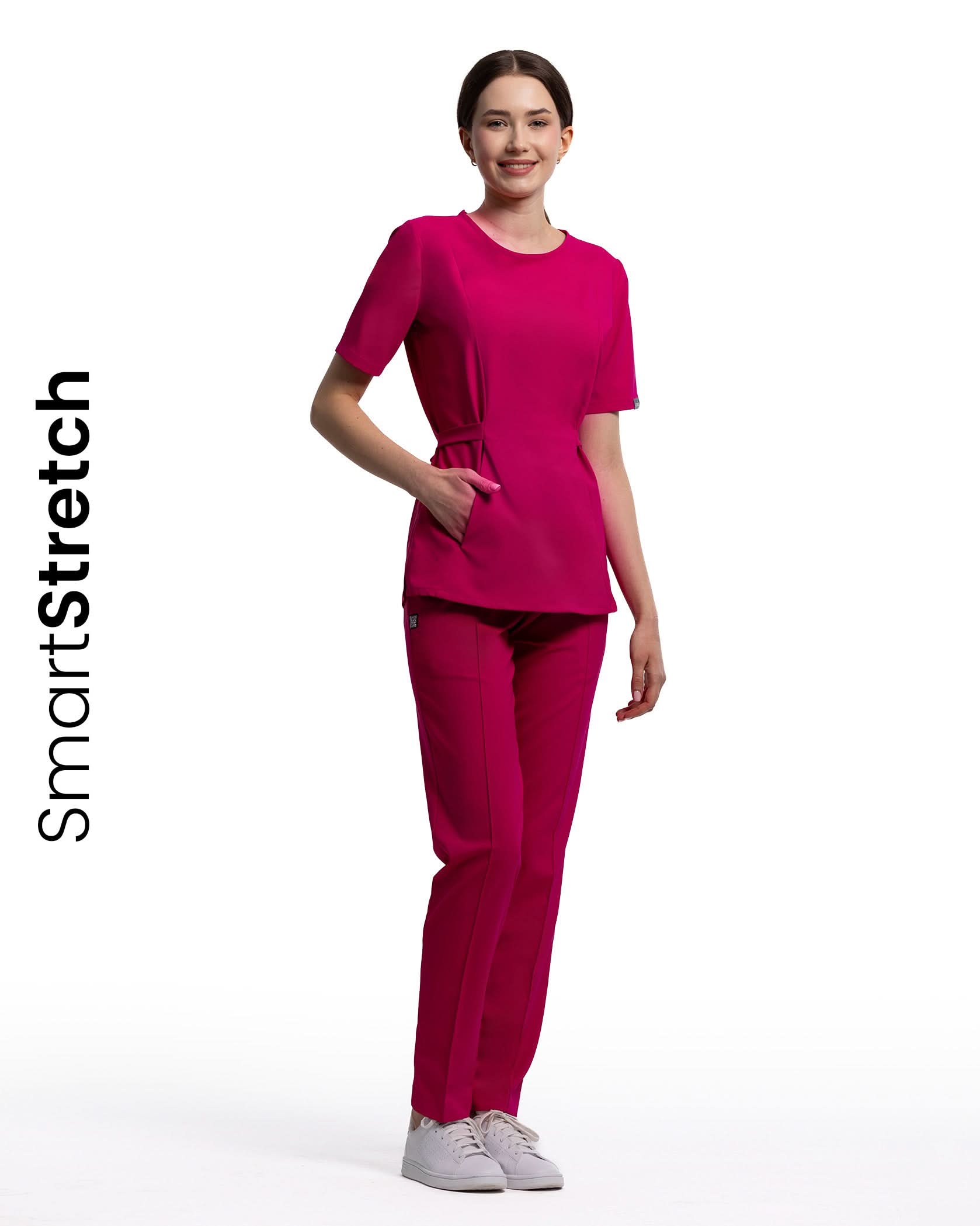 THALYA bluza medicala orchid - Vedere frontala