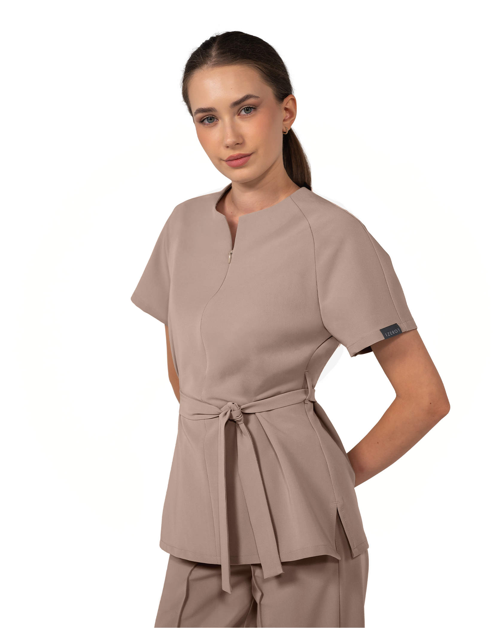 TRINA bluza medicala cappuccino - Imagine 3