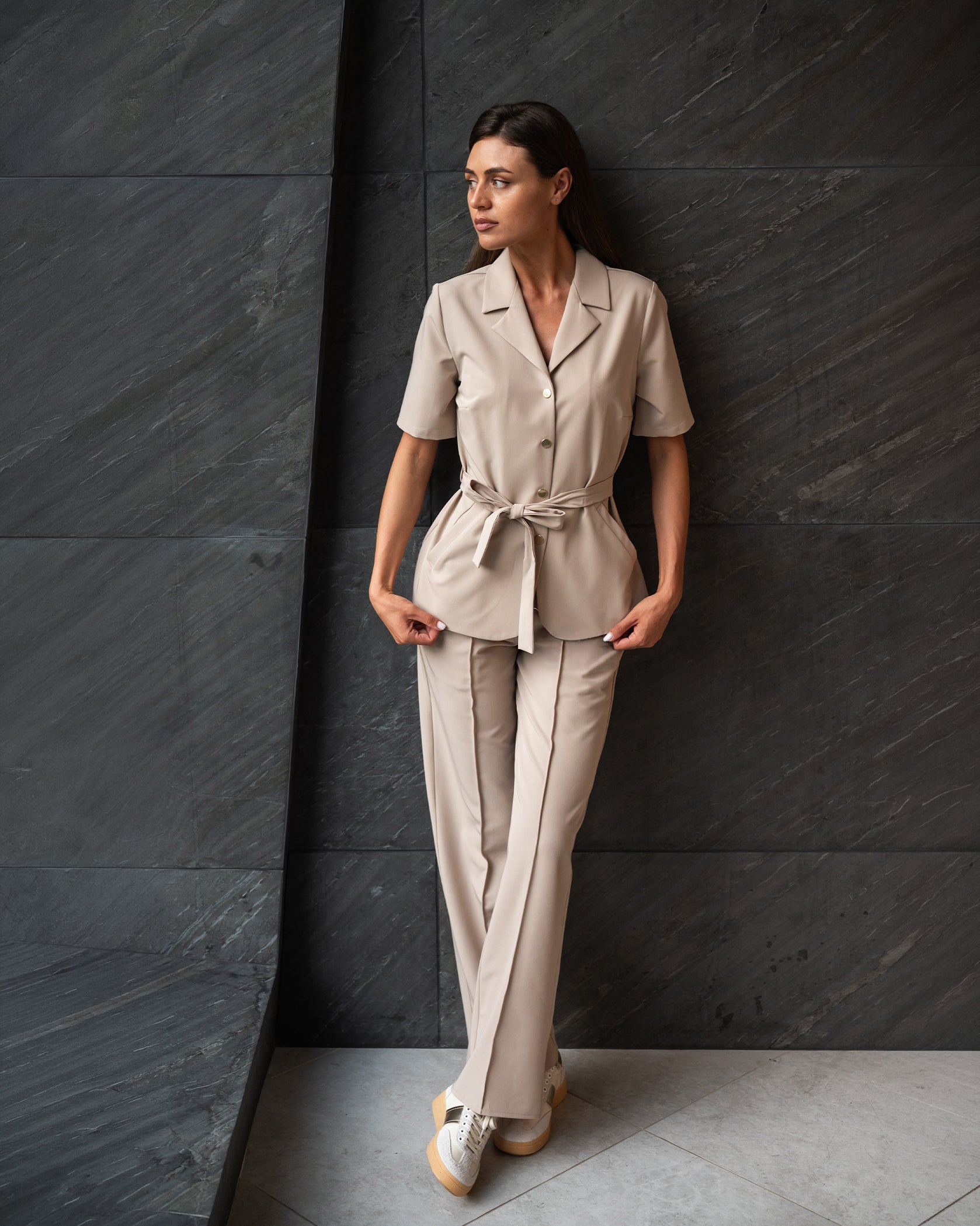 VENUS bluza medicala latte - Vedere frontala