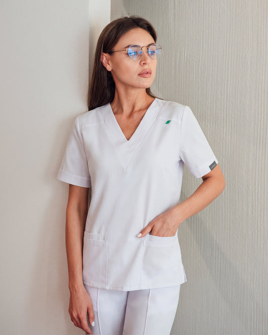 VERSO bluza medicala alba