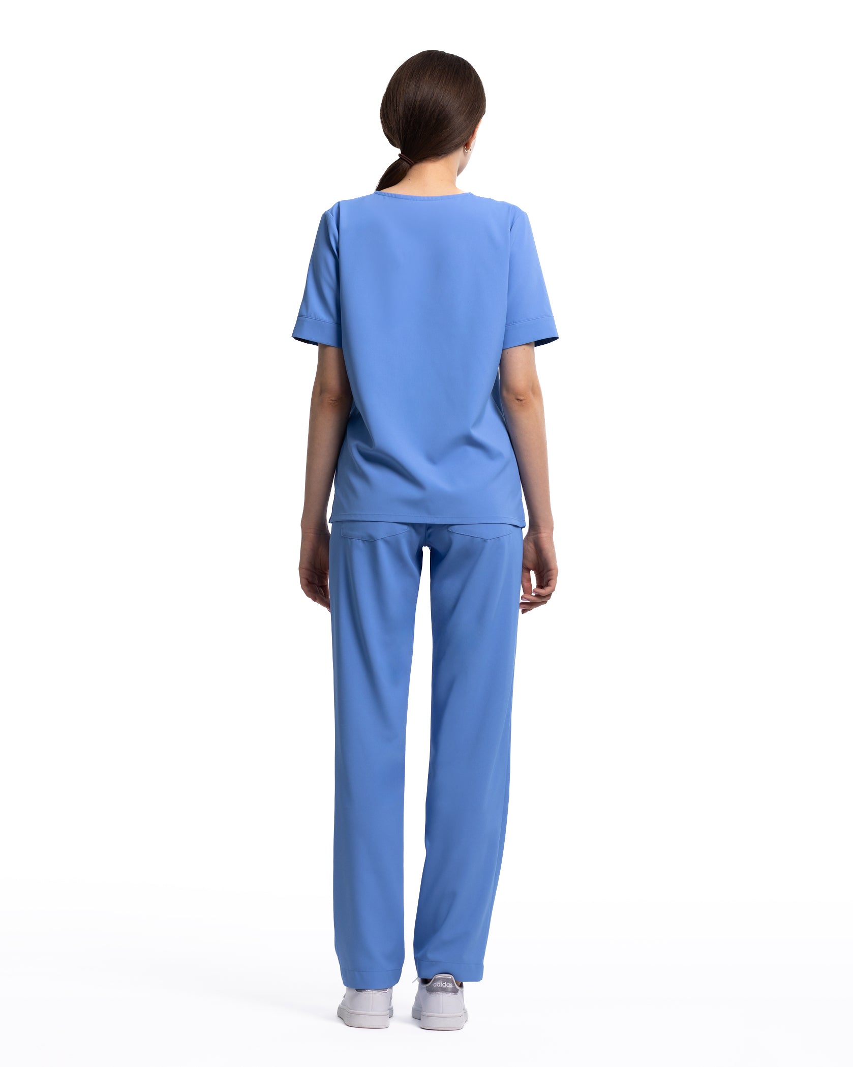 VERSO Sky Blue Scrub Top - Image 5