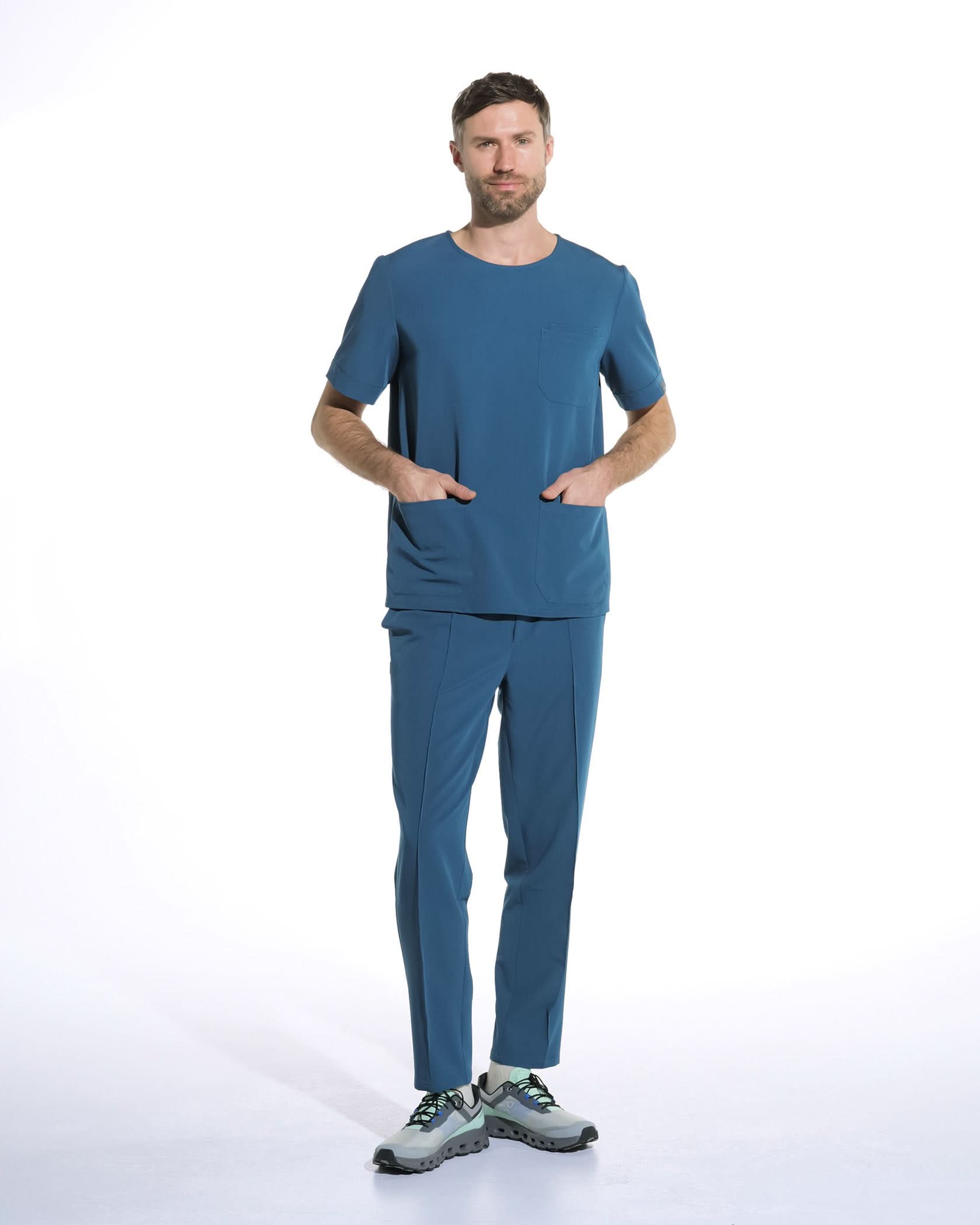 Bluza medicala barbati COSMO marine - 1zero1.ro