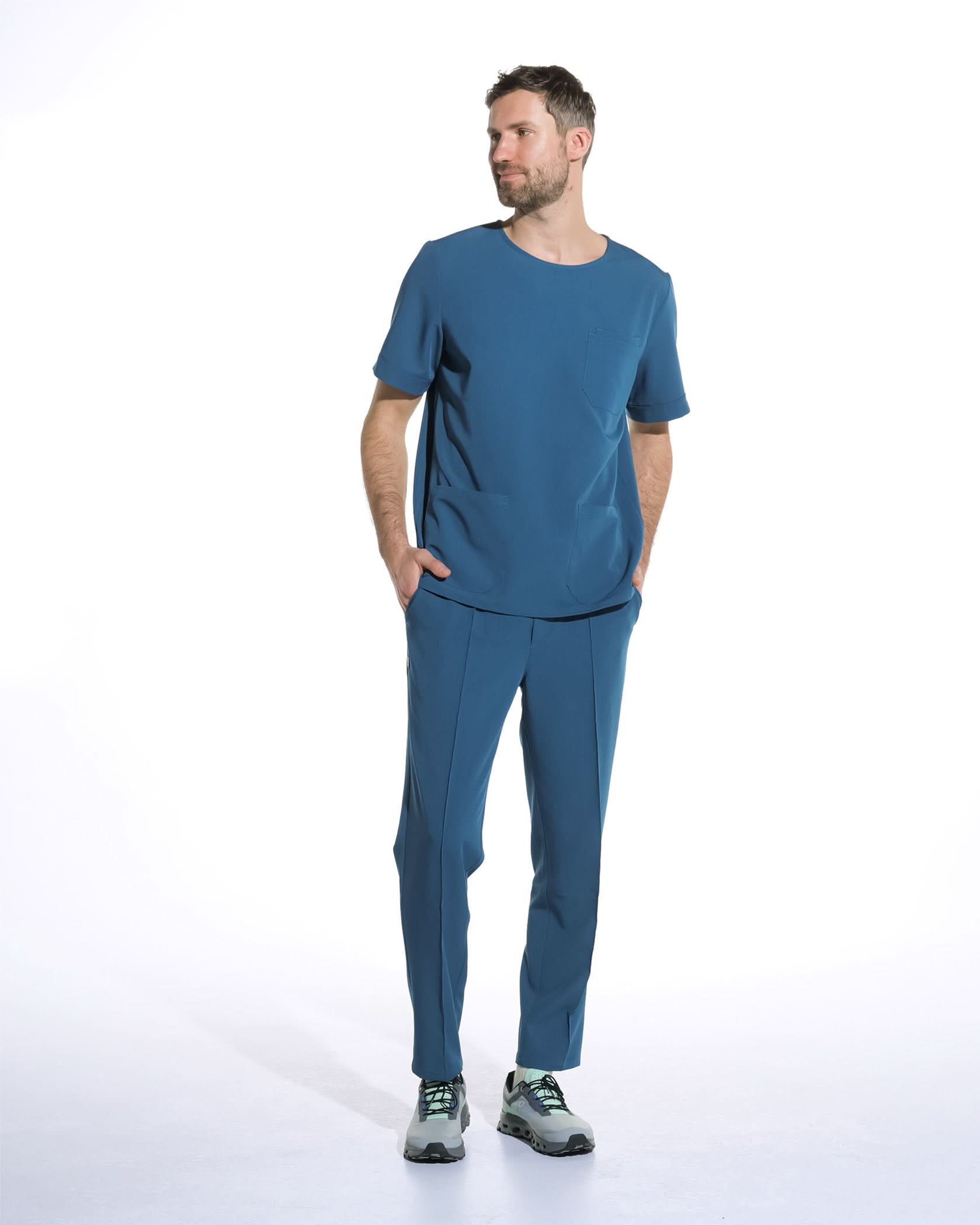 Bluza medicala barbati COSMO marine - 1zero1.ro