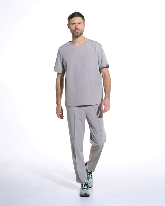 Bluza medicala barbati COSMO gri - 1zero1.ro