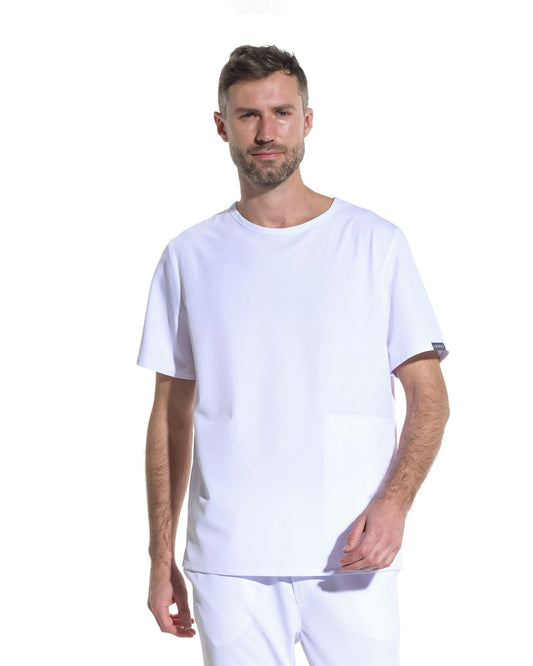 Bluza medicala PULSE alb - 1zero1.ro