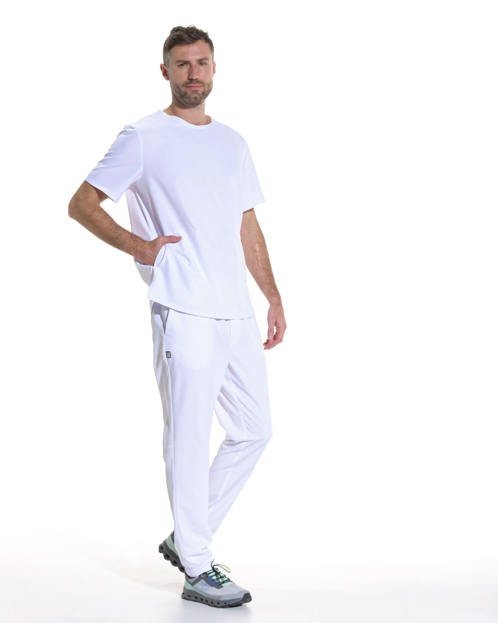 Bluza medicala PULSE alb - 1zero1.ro