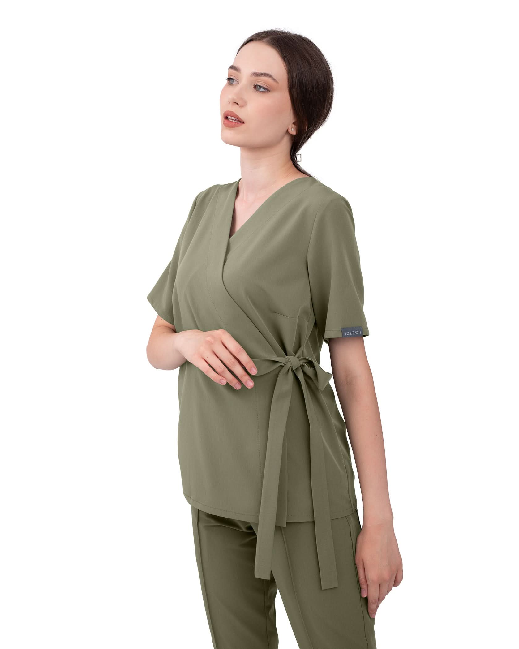 Bluza medicala ANAIS olive - 1zero1.ro