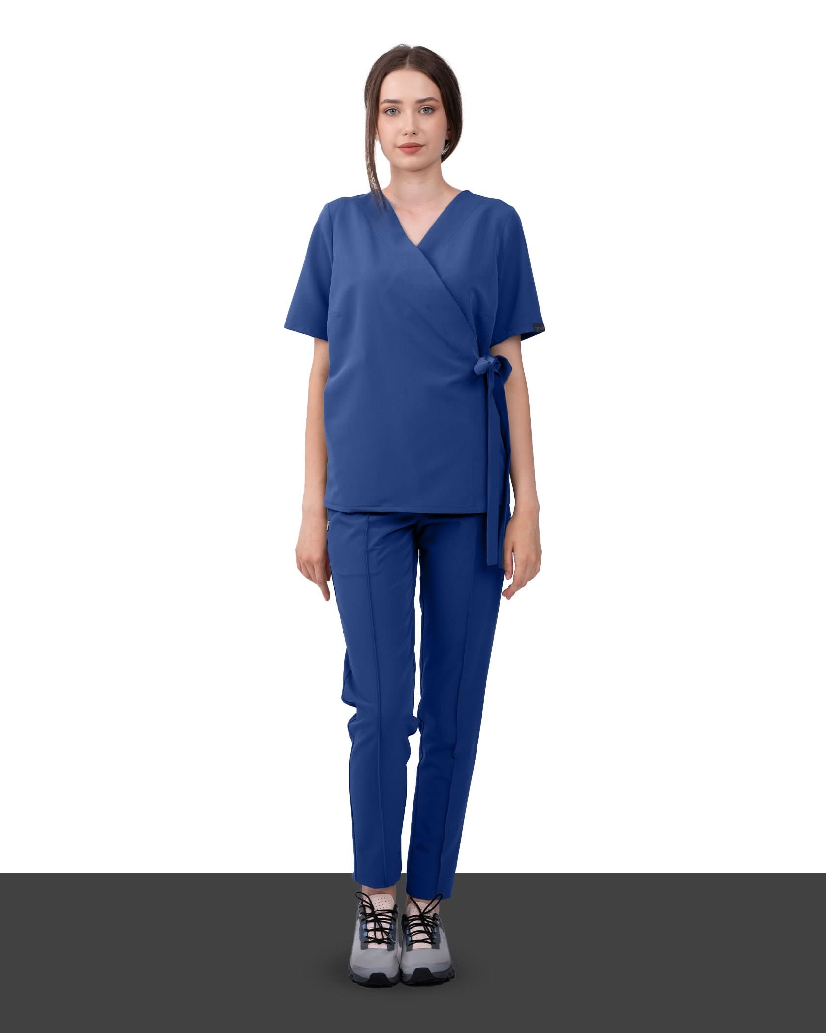 Bluza medicala ANAIS royal blue - 1zero1.ro