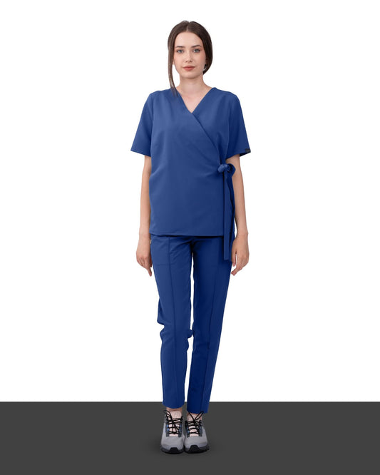 Bluza medicala ANAIS royal blue - 1zero1.ro