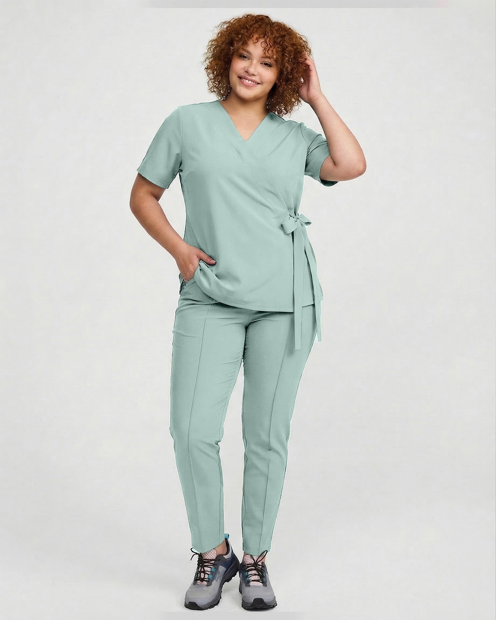 ANAIS Jade Scrub Top - Image 7