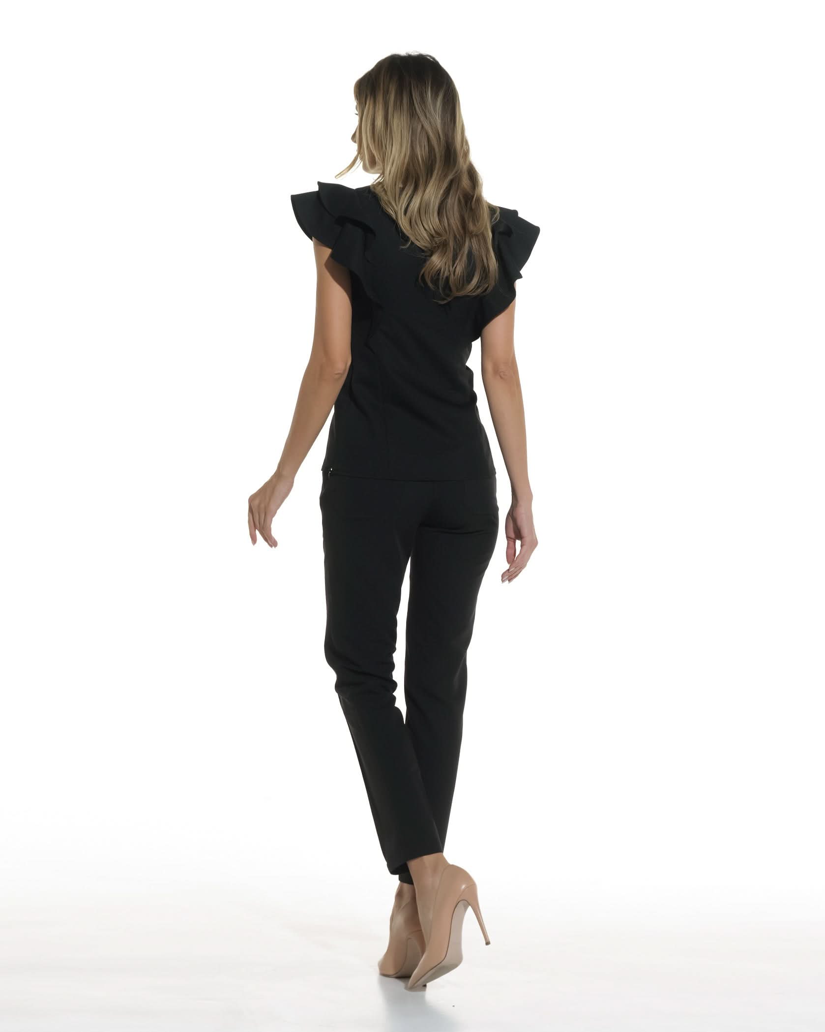 Bluza medicala AVRA negru - 1zero1.ro