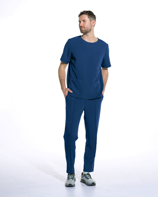 Bluza medicala barbati COSMO royal blue - 1zero1.ro