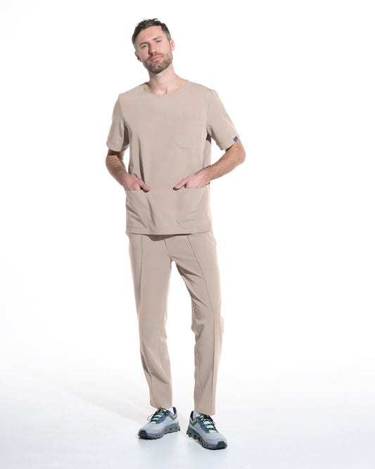 Bluza medicala barbati COSMO latte - 1zero1.ro