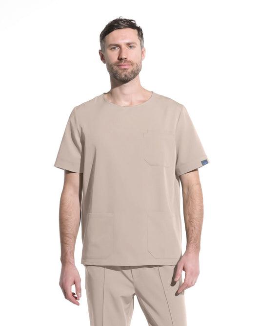 Bluza medicala barbati COSMO latte - 1zero1.ro