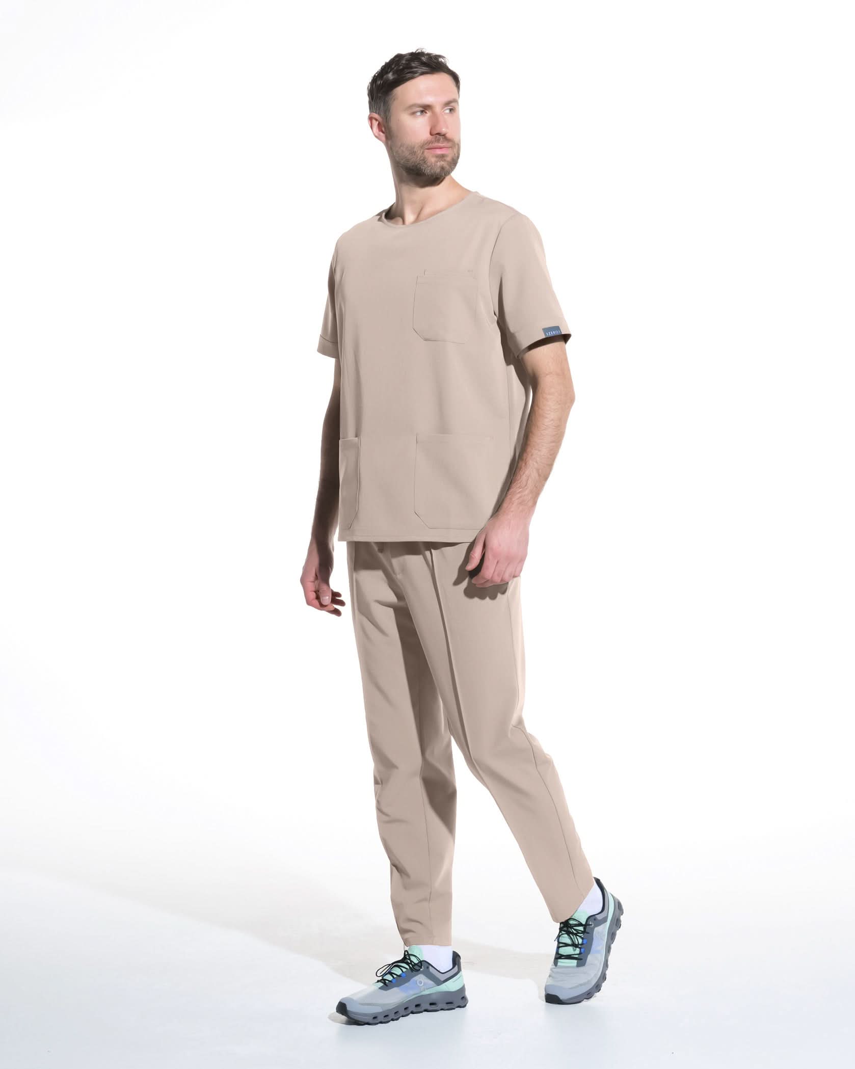 Bluza medicala barbati COSMO latte - 1zero1.ro