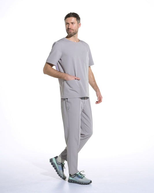 Pantaloni medicali barbati NORM gri - 1zero1.ro