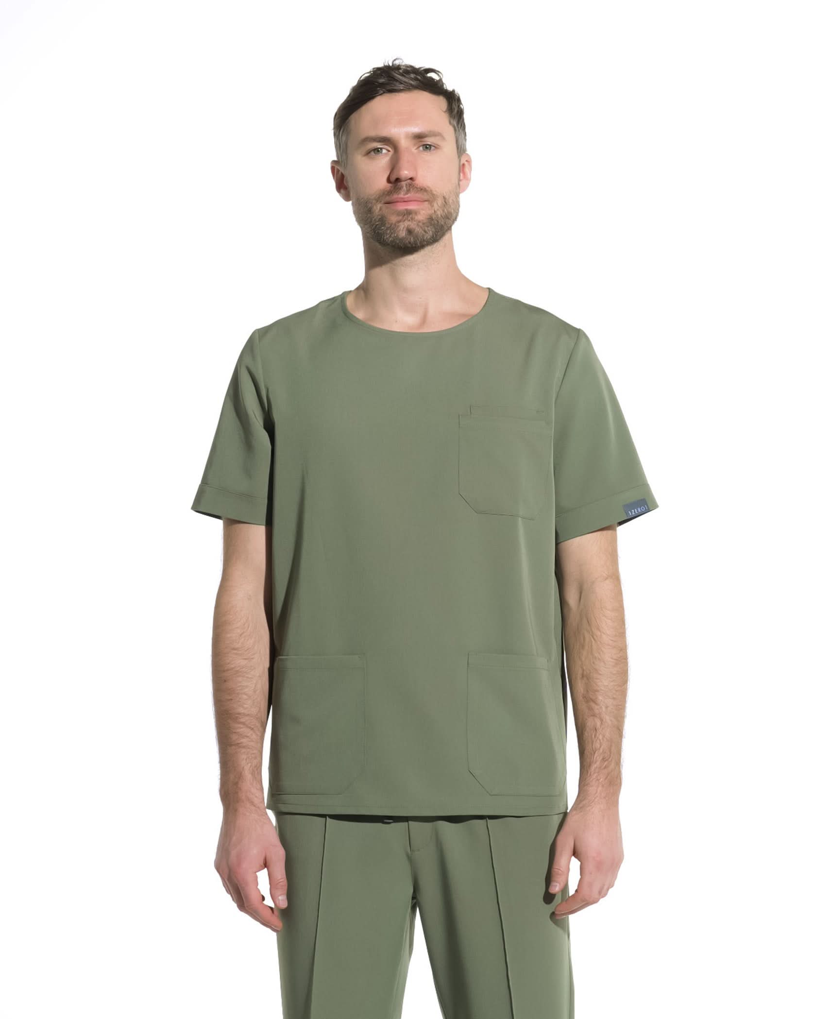 Bluza medicala barbati COSMO olive - 1zero1.ro