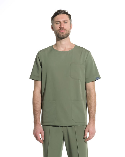 Bluza medicala barbati COSMO olive - 1zero1.ro