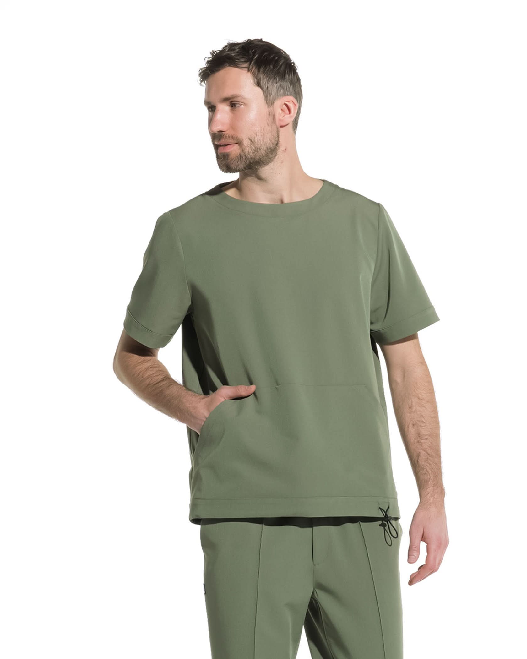 Bluza medicala barbati EVER olive - 1zero1.ro