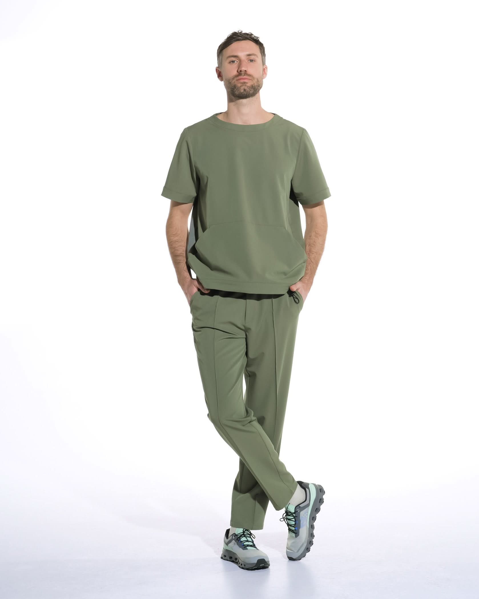 Pantaloni medicali barbati NORM olive - 1zero1.ro