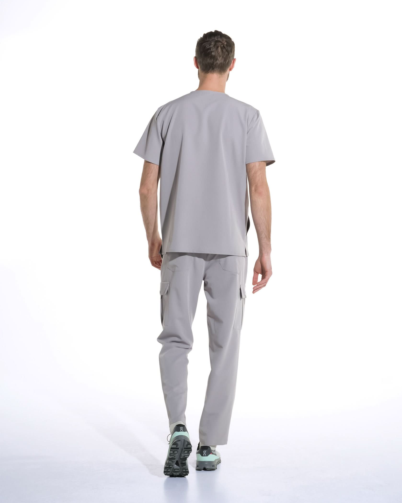 Bluza medicala barbati WAVE gri - 1zero1.ro