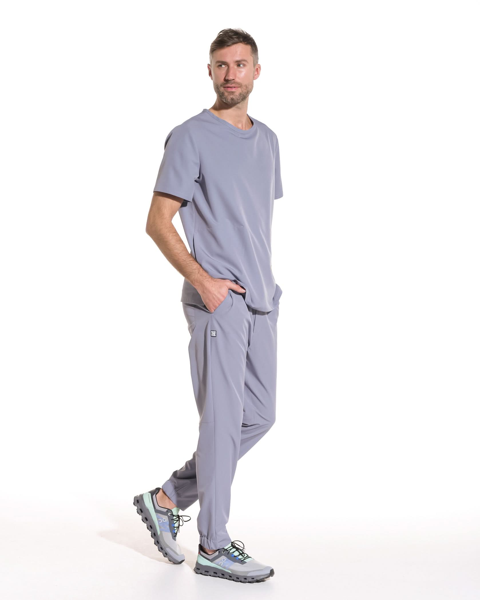 Bluza medicala PULSE gri - 1zero1.ro
