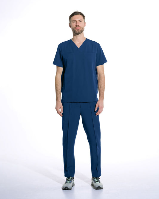 Pantaloni medicali barbati NORM royal blue - 1zero1.ro