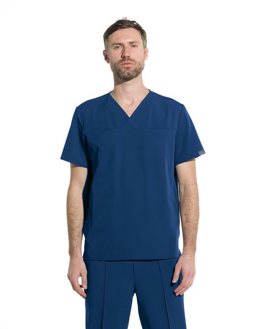 Bluza medicala barbati WAVE royal blue