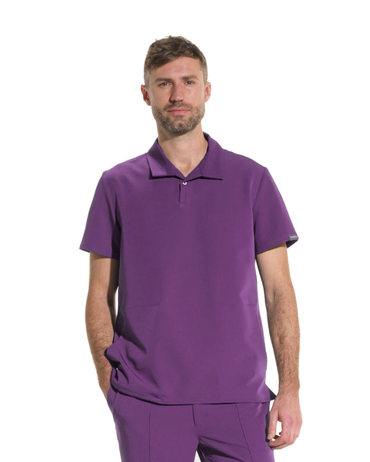 Bluza medicala barbati COS plum - 1zero1.ro