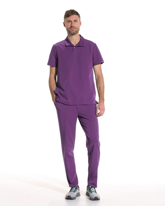 Bluza medicala barbati COS plum - 1zero1.ro