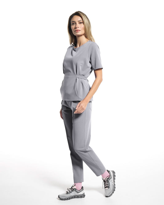 Bluza medicala THALYA gri - 1zero1.ro
